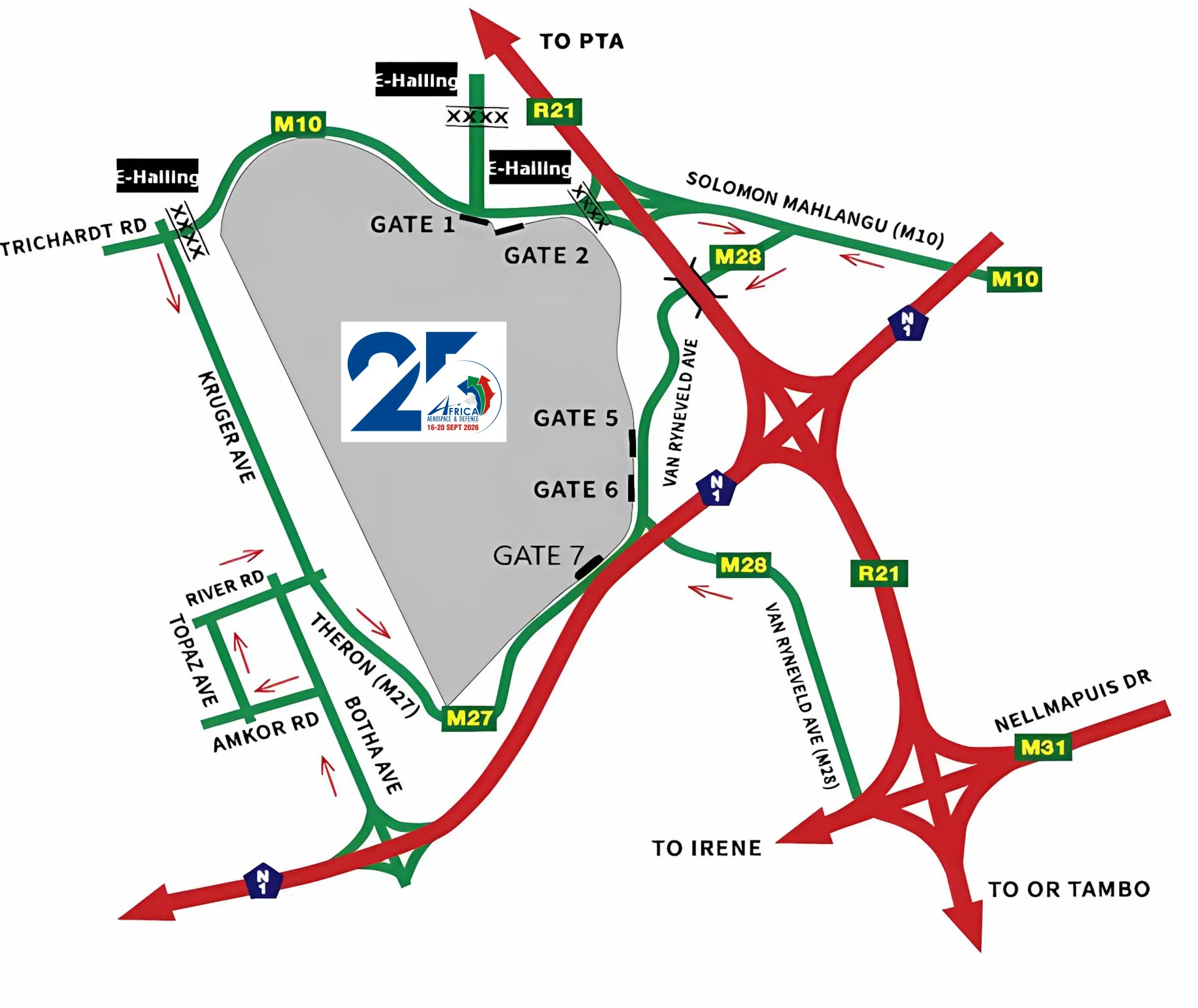 Venue route information